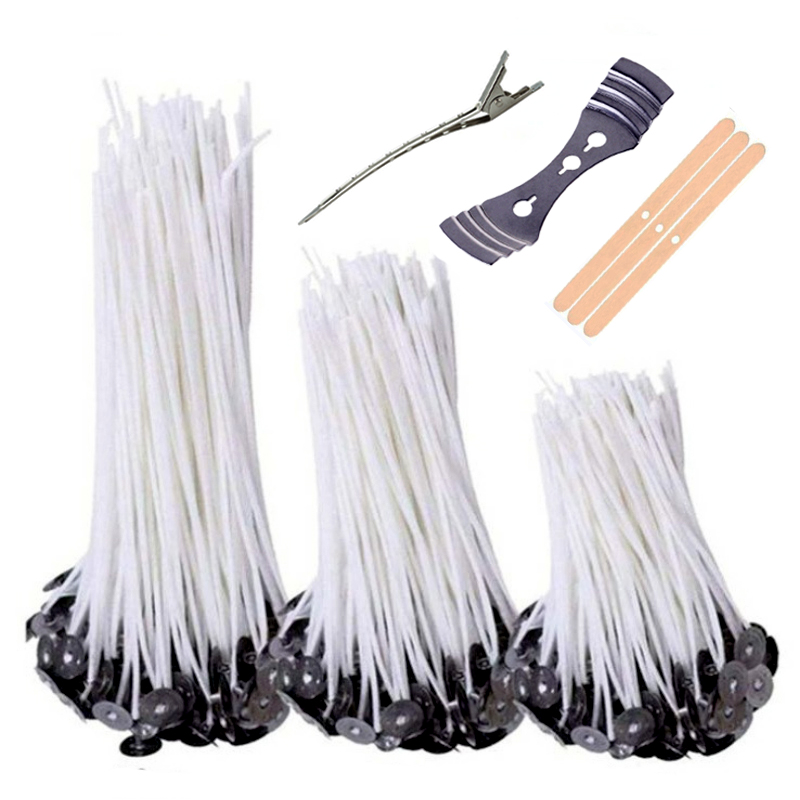 Candle Oil Supplies - 103pcs ผ้าฝ้ายเทียนชุดขาตั้ง Original Smokeless เทียนน้ํามันถั่วเหลือง WAX