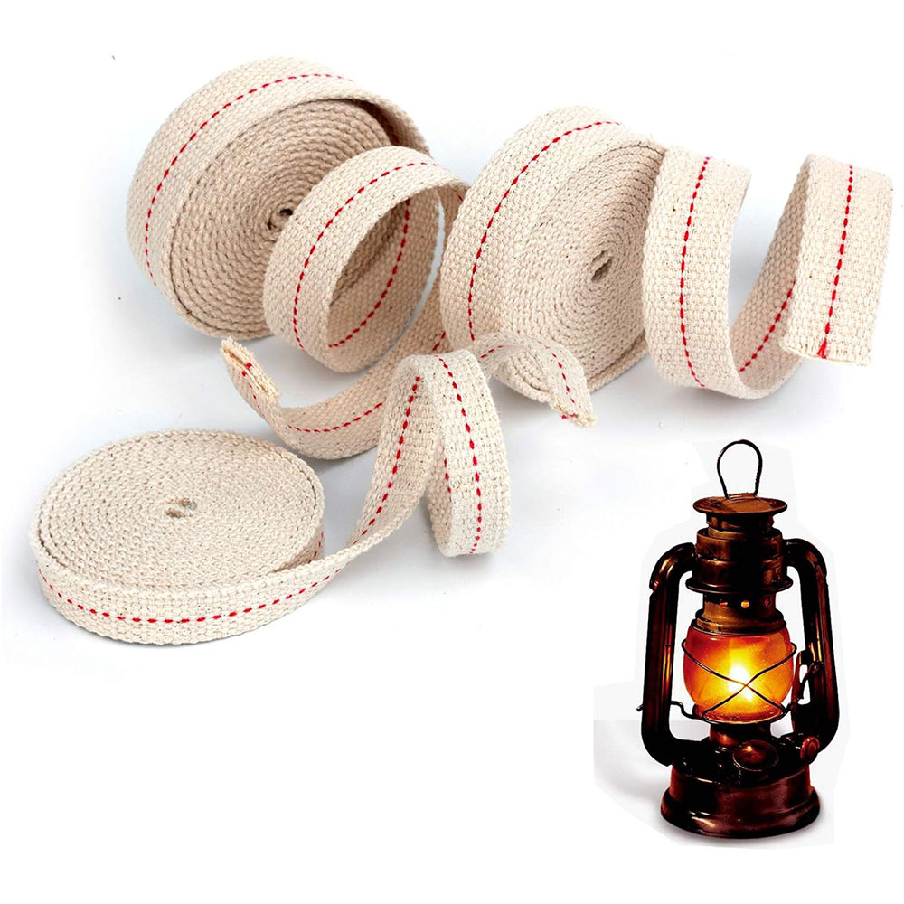 Candle Oil Supplies - ตะเกียงน้ำมันไส้ตะเกียงแบบถักเปลี่ยนได้ความกว้าง1.1ซม./1.3ซม./1.5ซม./2ซม./2.5ซม. ตะเกียงน้ำมันไส้ตะเกียงแบบถักสำหรับตะเกียงน้ำมันอุปกรณ์ทำเทียนงานแฮนด์เมดแบบ DIY
