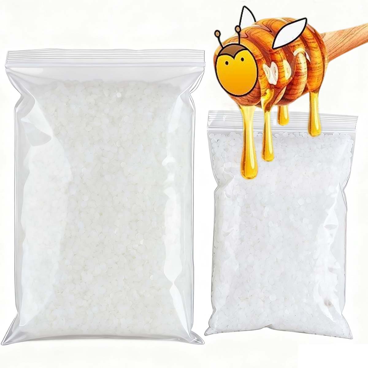 Candle Making Supplies For Beginners - ขี้ผึ้งสีขาวบริสุทธิ์จากธรรมชาติ น้ำหนัก 200 กรัม-1000 กรัม วัสดุทำเทียนหอมแบบเม็ด