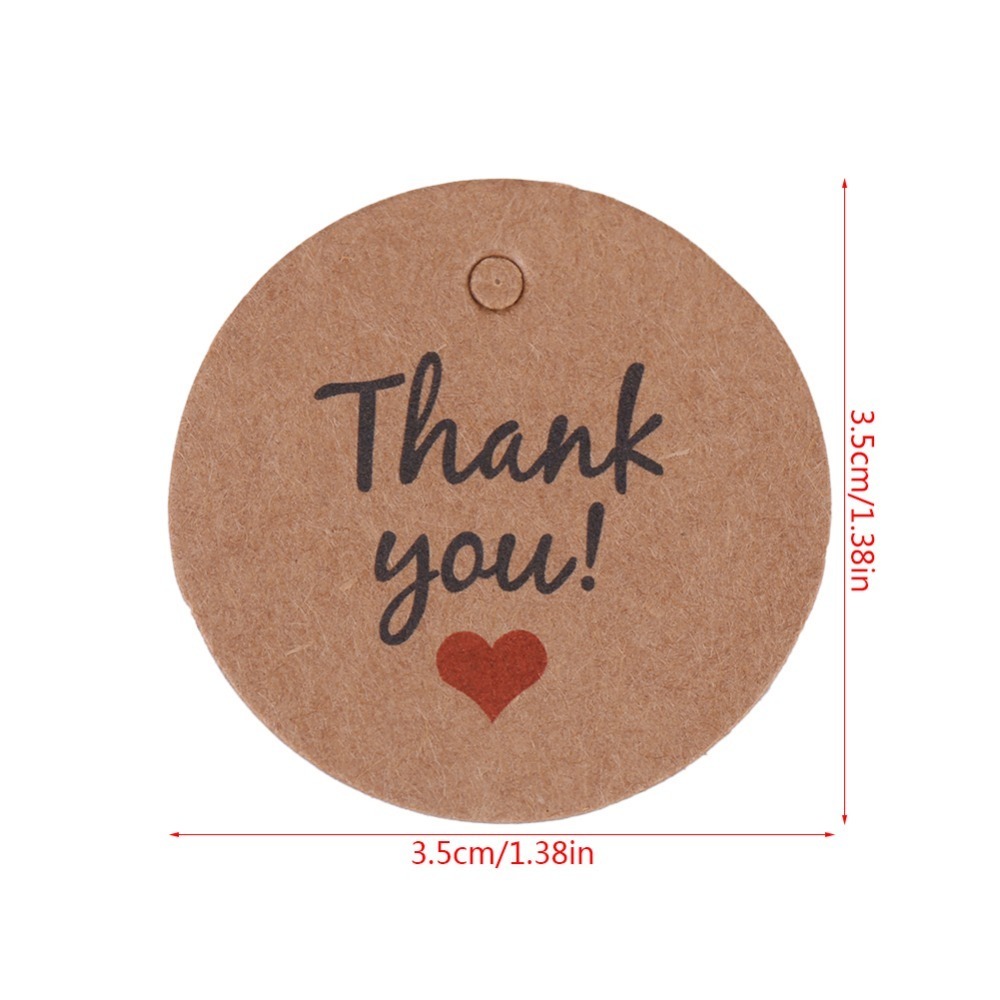 ป้ายราคาสีน้ำตาล 100 ชิ้น ป้าย - Kraft Hang Tag บทวิจารณ์และราคา