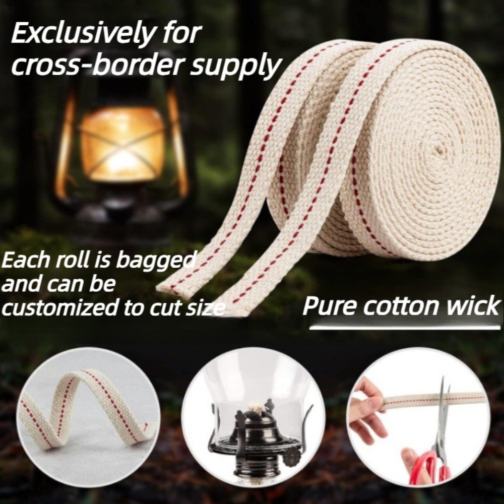 ไส้เทียนฝ้ายถักแบบแบน หลายขนาด - Candle Oil Supplies บทวิจารณ์และราคา