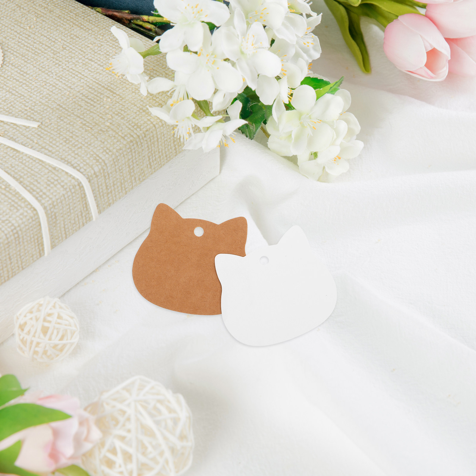 ป้ายกระดาษคราฟท์รูปหัวแมว 200  - Kraft Hang Tag บทวิจารณ์และราคา