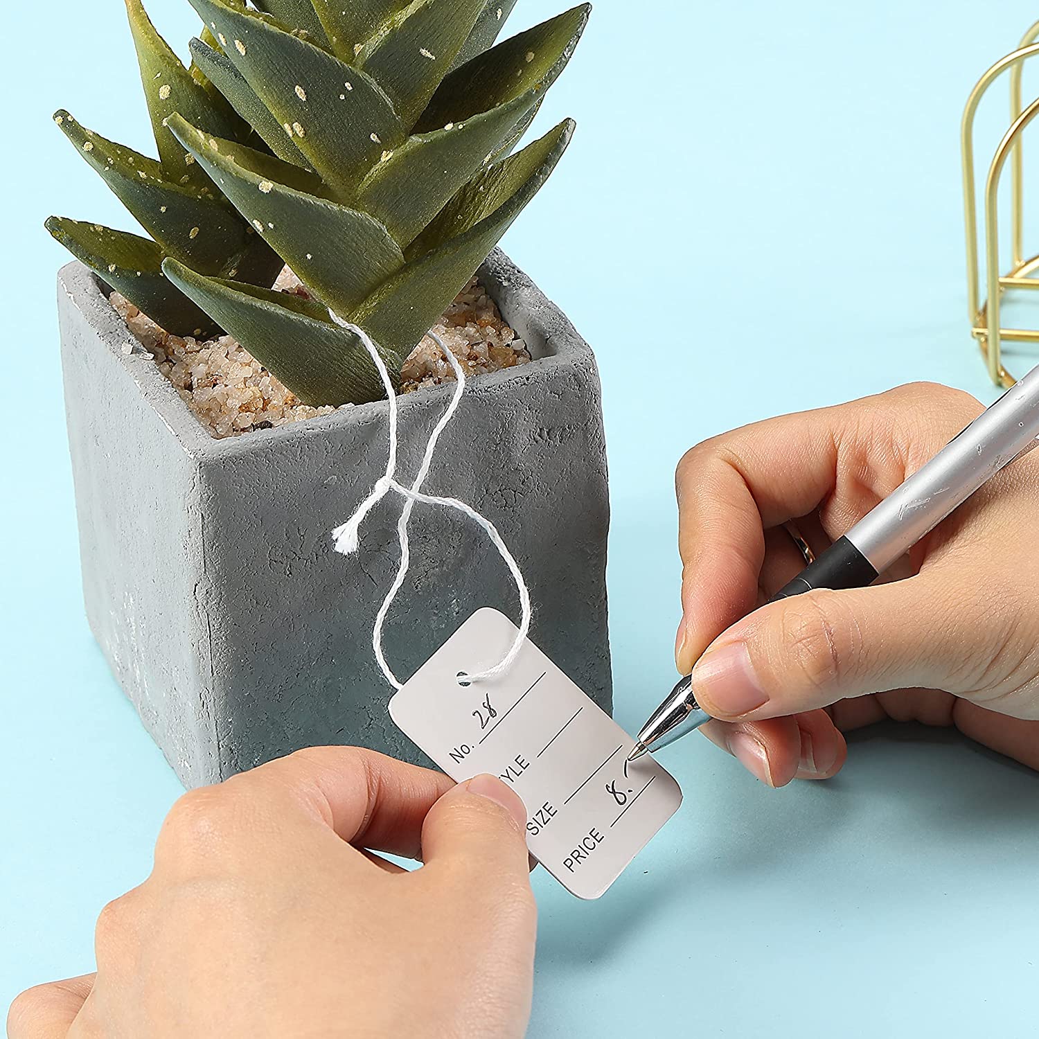 100 ชิ้น/ล็อต 3.5x5 ซม.ราคาป้า - Kraft Hang Tag บทวิจารณ์และราคา