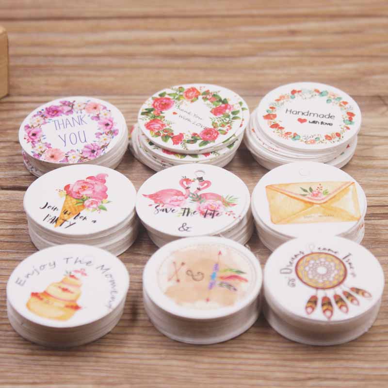 100ชิ้นสีขาว/กระดาษคราฟท์ของขว - Kraft Hang Tag บทวิจารณ์และราคา