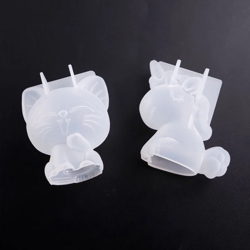 3D เรขาคณิตซิลิโคนยูนิคอร์นแมว - Candle Making Supplies For Beginners บทวิจารณ์และราคา