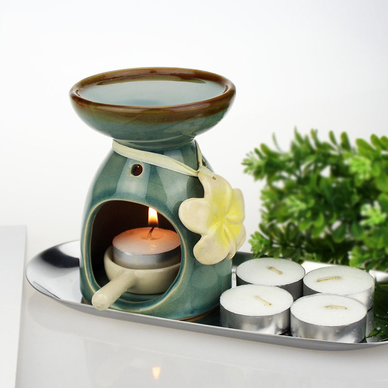เซรามิคตะเกียงน้ำมันหอมดอกไม้ต - Candle Supplies Essential Oils บทวิจารณ์และราคา