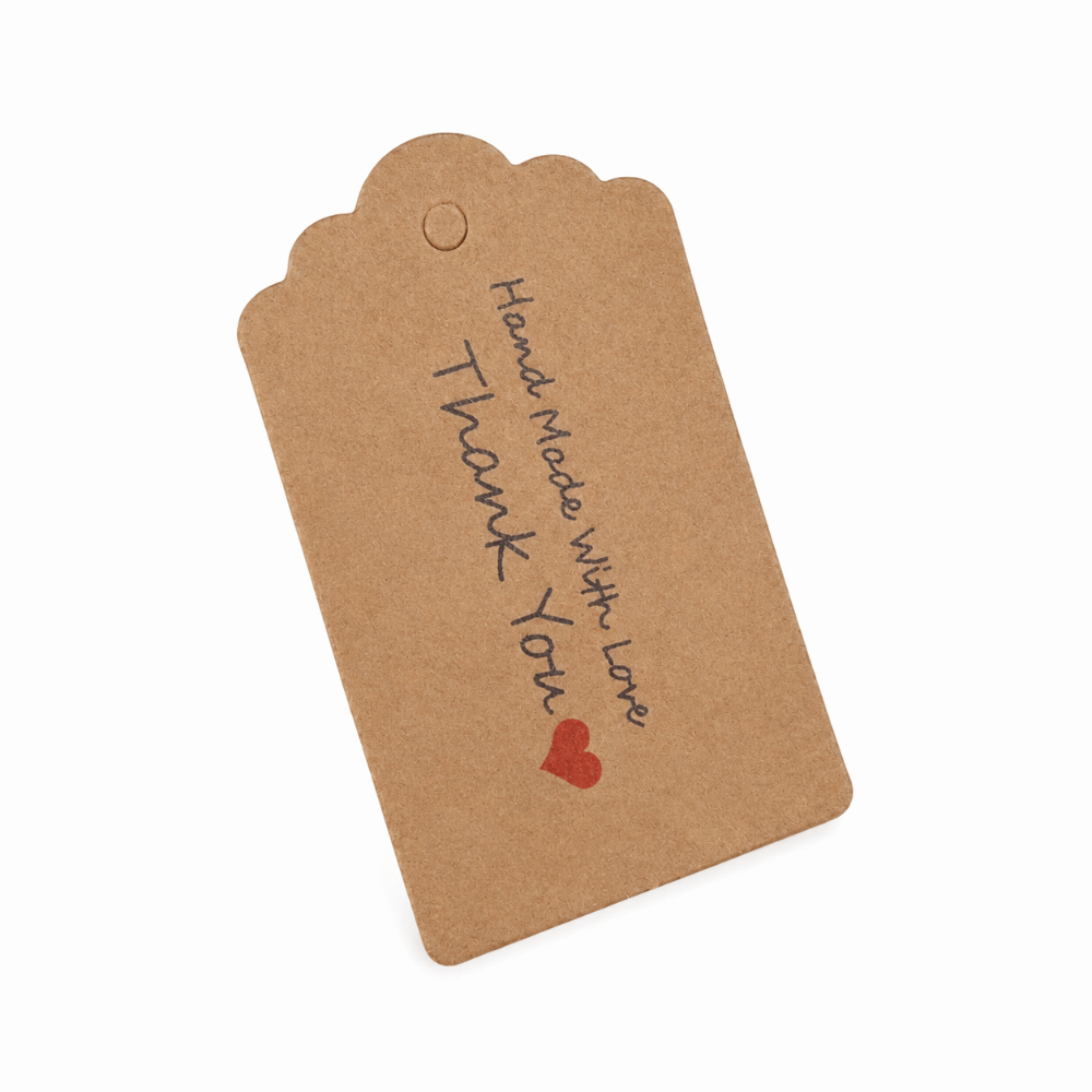 100 ชิ้น ป้ายแขวนกระดาษคราฟท์ท - Kraft Hang Tag บทวิจารณ์และราคา