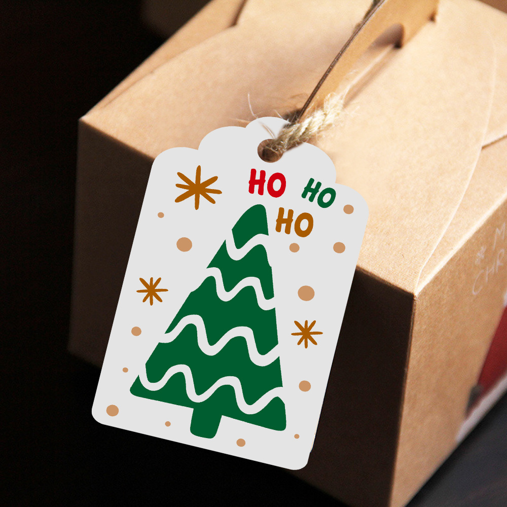 ป้ายสุขสันต์วันคริสต์มาส100ชิ้ - Kraft Hang Tag บทวิจารณ์และราคา