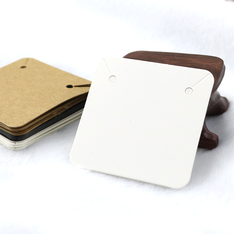 50ชิ้น5x5ซม. เปล่าสร้อยคอคราฟท - Kraft Hang Tag บทวิจารณ์และราคา