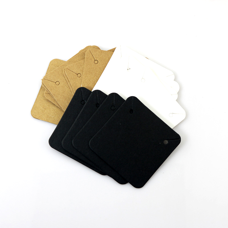50ชิ้น5x5ซม. เปล่าสร้อยคอคราฟท - Kraft Hang Tag บทวิจารณ์และราคา