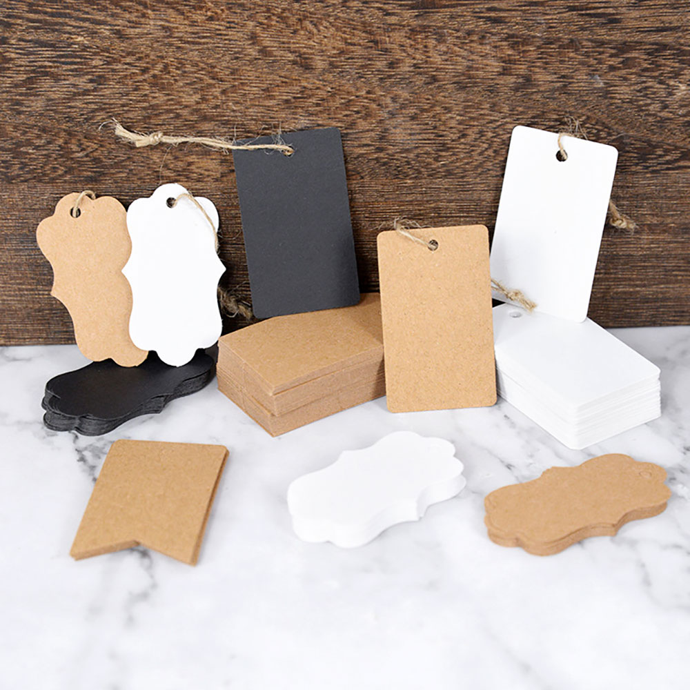 เพื่อความสนุกสนาน 100PCS กระดา - Kraft Hang Tag บทวิจารณ์และราคา