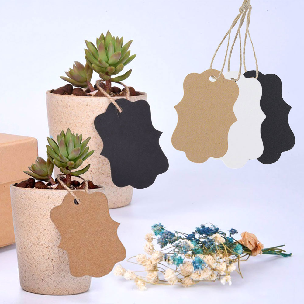 เพื่อความสนุกสนาน 100PCS กระดา - Kraft Hang Tag บทวิจารณ์และราคา