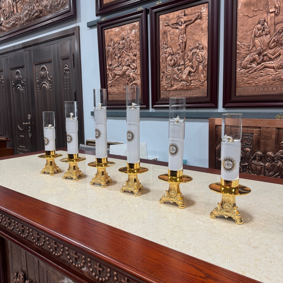 เชิงเทียนน้ำมันคาทอลิกพร้อมฝาค - Candle Oil Supplies บทวิจารณ์และราคา
