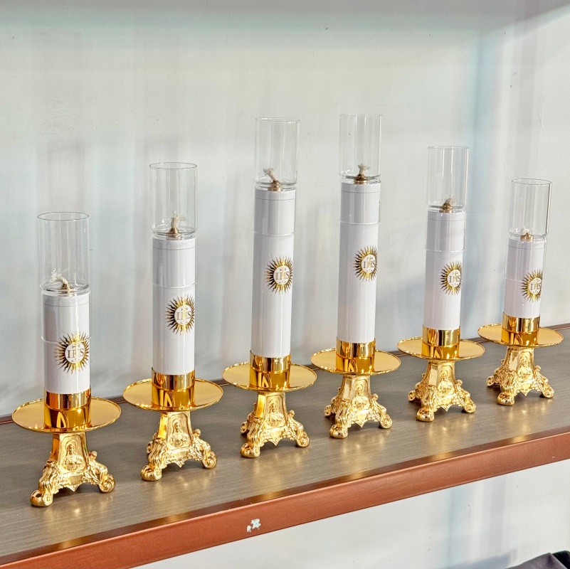 เชิงเทียนน้ำมันคาทอลิกพร้อมฝาค - Candle Oil Supplies บทวิจารณ์และราคา