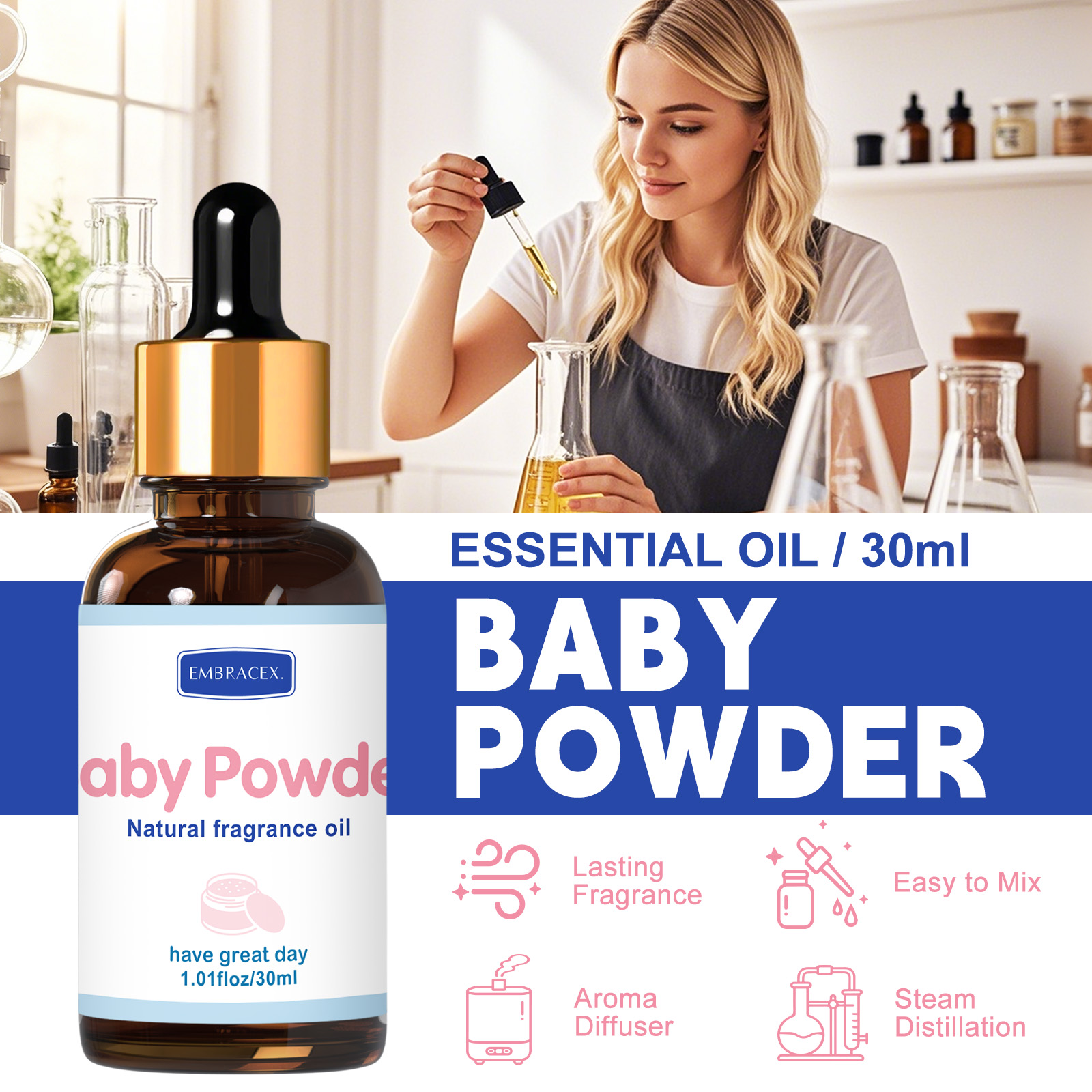 น้ำมันหอมระเหยเบบี้พาวเดอร์ 30 - Candle Oil Supplies บทวิจารณ์และราคา