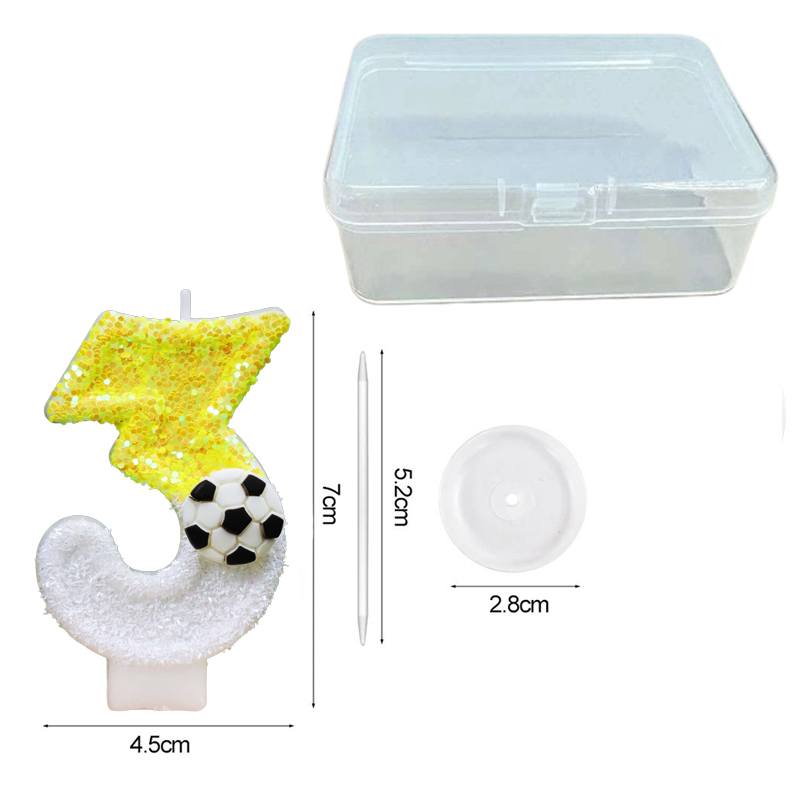 เทียนวันเกิดดิจิตอลรูปฟุตบอลปร - Candle Supplies Usa บทวิจารณ์และราคา