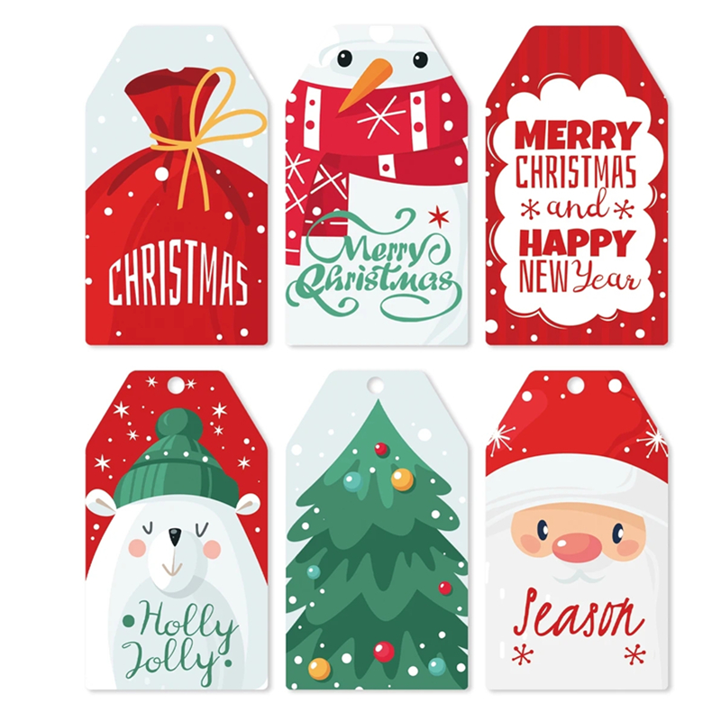ป้ายของขวัญกระดาษคริสต์มาส 50  - Kraft Hang Tag บทวิจารณ์และราคา