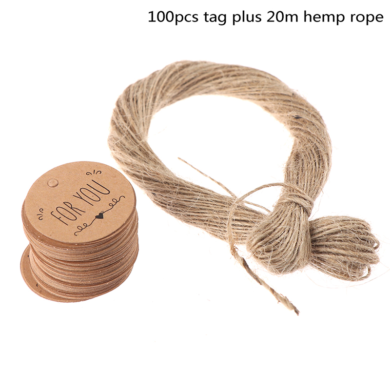 ป้ายแขวนกระดาษคราฟท์ 100 ชิ้นส - Kraft Hang Tag บทวิจารณ์และราคา