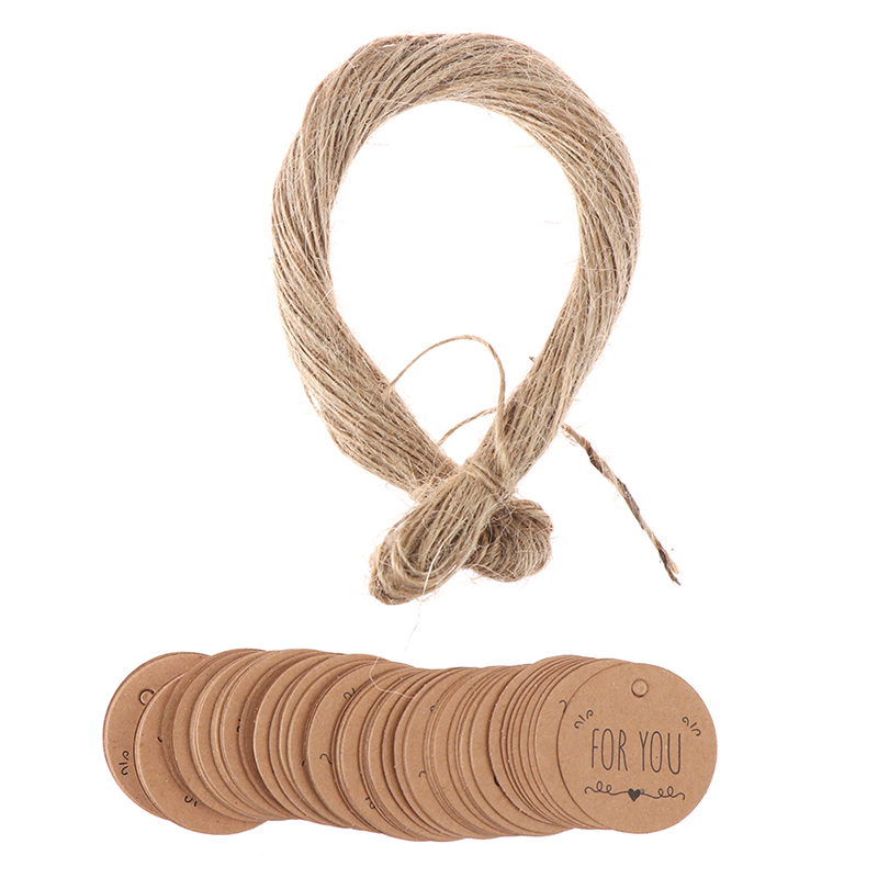 ป้ายแขวนกระดาษคราฟท์ 100 ชิ้นส - Kraft Hang Tag บทวิจารณ์และราคา