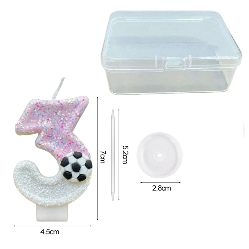 เทียนวันเกิดดิจิตอลรูปฟุตบอลปร - Candle Supplies Usa บทวิจารณ์และราคา